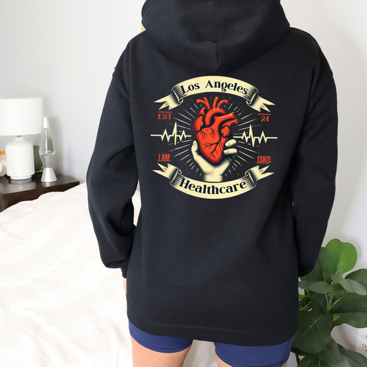 LA Heart Zip-Up Hoodie