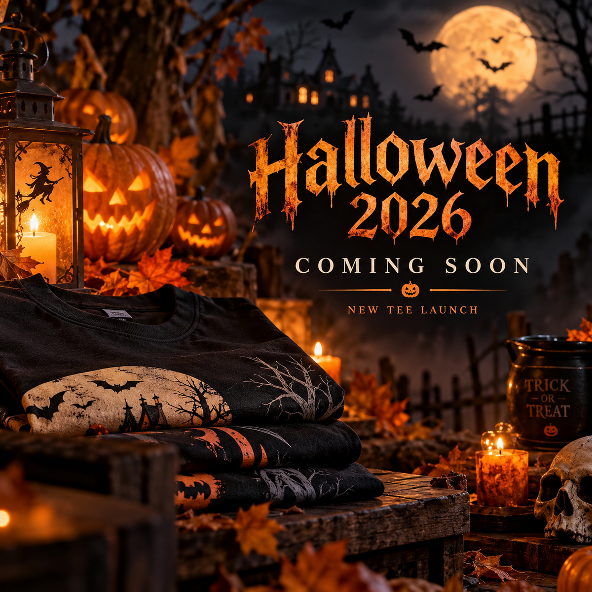 Halloween 2026 coming soon tee launch