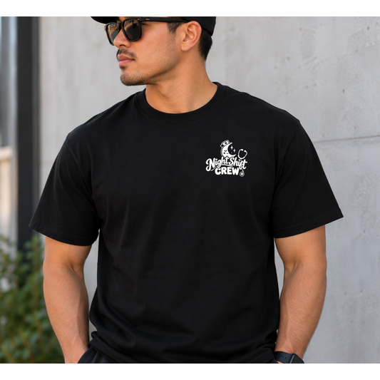 Night Shift Crew Tee front